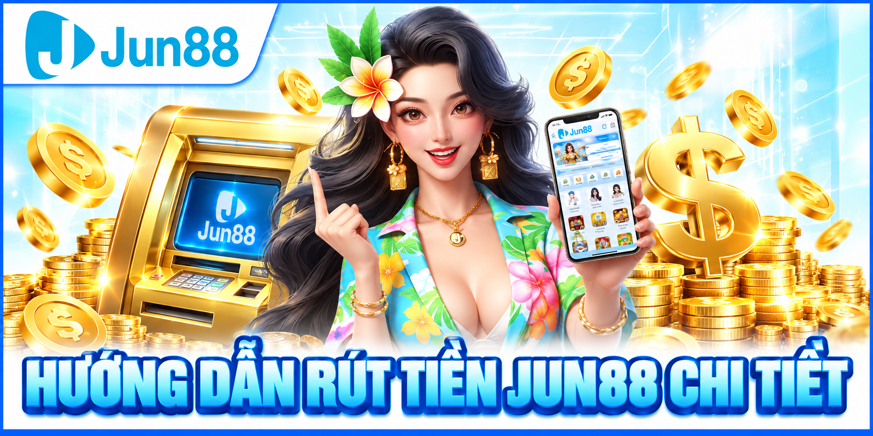 Hướng Dẫn Rút Tiền JUN88 Chi Tiết Từng Bước