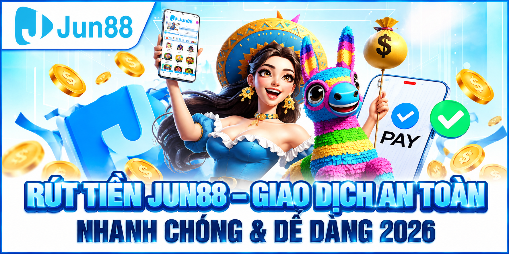 Rút Tiền JUN88 – Giao Dịch Tự Động, Thanh Toán Chỉ Trong 1 Phút