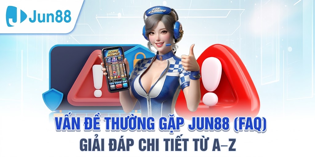 VẤN ĐỀ THƯỜNG GẶP JUN88 (FAQ) – GIẢI ĐÁP CHI TIẾT TỪ A–Z